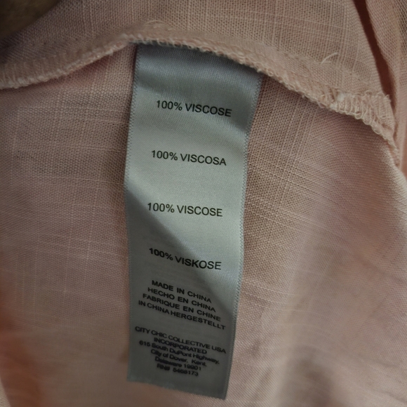 Arna York collection women's tunic Selena layer dusty rose size 30/32 sleeveless - Picture 6 of 6